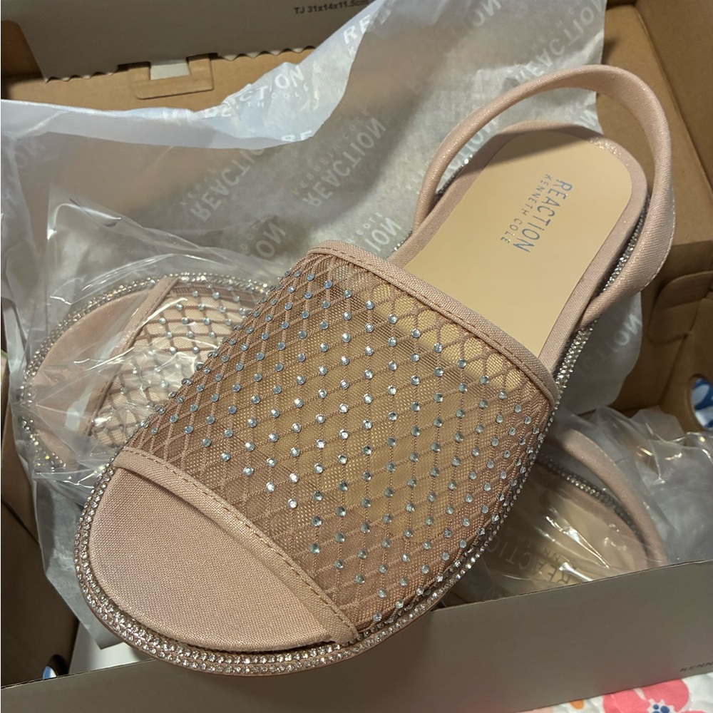 Beige Women Shoes with Rhinestone Detailing